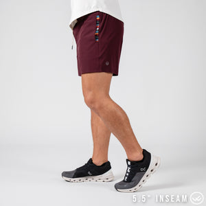 Flow 2.0 Short (Athletic) - Plum 5.5" & 7" - Linerless