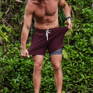 Flow 2.0 Mod Short (Athletic) - Plum 5.5" & 7"