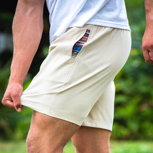 Sapien 2.0 Short 7"(Casual Stretch) - Ivory side stretch